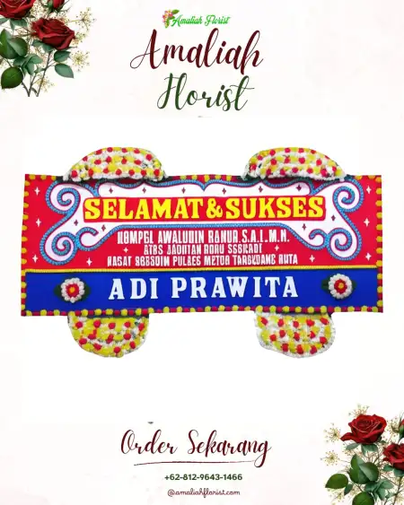 Papan Bunga Ucapan Selamat Onyam